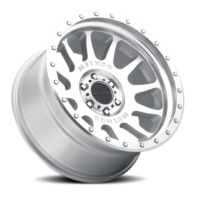 Aluminum Wheels 20x10 NV MR605 Bolt Pattern 6 On 135 Offset -24 Lip Size 2.48 Machined Silver SL Clear Coat Method