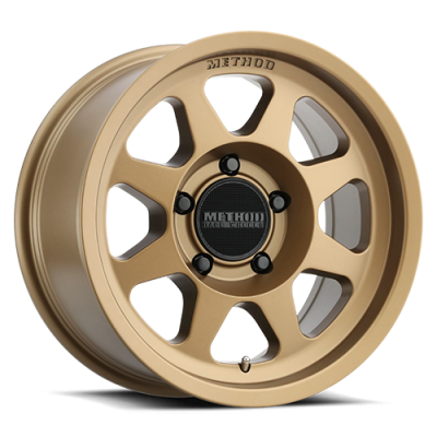 Aluminum Wheels 17x9 Bead Grip MR701 Bolt Pattern 5 On 127 Offset -12 Lip Size 1.97 Method Bronze BRZ Method