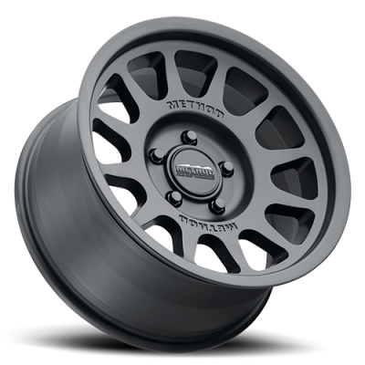 Aluminum Wheels 15x7 Bead Grip MR703 Bolt Pattern 5 On 100 Offset 15 Lip Size 1.18 Matte Black MB Method