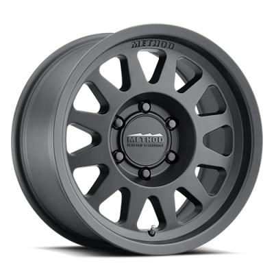 Aluminum Wheels 15x7 Bead Grip MR704 Bolt Pattern 5 On 100 Offset 15 Lip Size 1.18 Matte Black MB Method