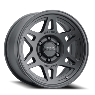 Aluminum Wheels 17x8.5 Bead Grip MR706 Bolt Pattern 6 On 135 Offset 0 Black BK Method