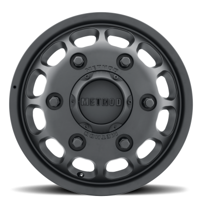 Aluminum Wheels 16x5.5 MR901 Dually Bolt Pattern 6 On 205 Offset 117 Lip Size 0.2 Matte Black Method