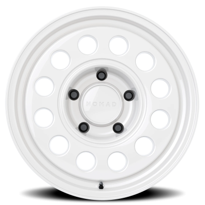 Aluminum Wheels 17x7.5 501SA Convoy Salt White 5 On 130 Bolt Pattern 78.1 Bore 50 Offset Nomad Wheels