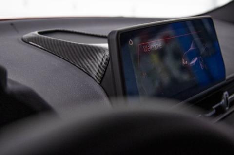 LE Carbon Fiber Center Speaker Cover - 2020 Toyota Supra OLM Outside Line Motoring