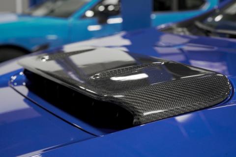 A1 Style Carbon Fiber Hood Scoop Overlay - 22-Present Subaru WRX OLM Outside Line Motoring