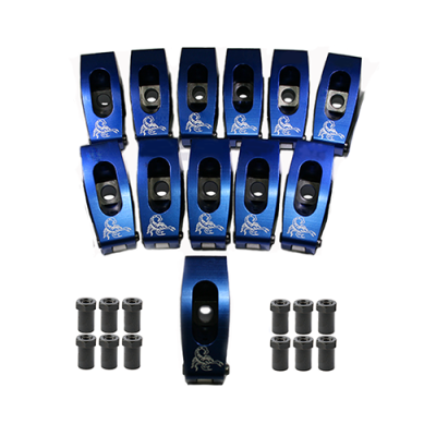 1.6 SBC Narrow Body Race Series Rocker Arms Set 3/8 Inch Set of 12 Scorpion Racing Products