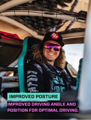 Shreddy Edition Podium Suspension Seat Cracked Black PRP Seats