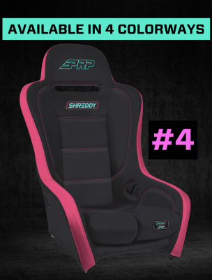 Shreddy Edition Podium Suspension Seat Cracked Black PRP Seats