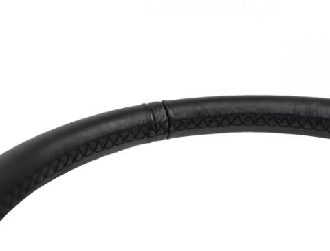 Deep Dish Leather Steering Wheel 13 Inch Diameter Black PRP Seats
