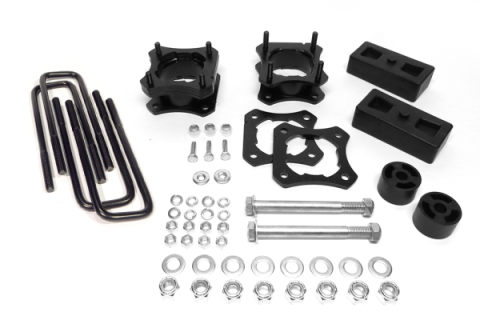 2.5-3 Inch Leveling Lift Kit Includes Front Spacers 1.5 Inch Rear Blocks For 07-20 Tundra Top Gun Customz