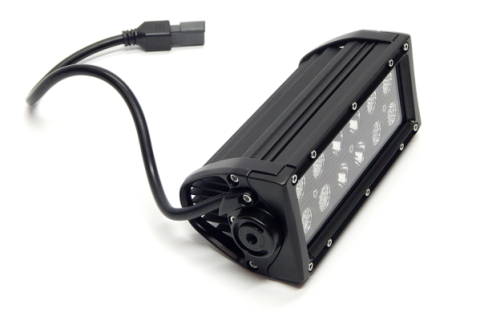 7.5 Inch LED Light Bar Black Series Straight Dbl Row Combo Flood/Beam 36W Dt Harness 79900 3,240 Lumens Top Gun Customz