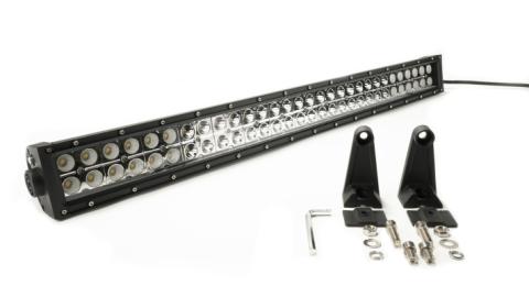 30 Inch LED Light Bar Dbl Row Combo Amber/White Flood/Beam 72W Dt Harness 79900, 79904 10,800 Lumens Top Gun Customz