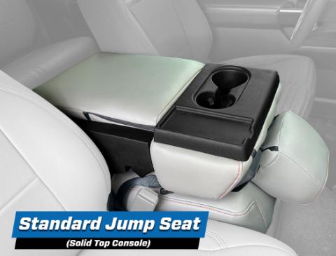 Center Jump Seat Cover w/ Standard Console for 2015-Present Ford F150, 2017-Present Super Duty, Red PRP Seats