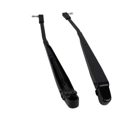 Jeep YJ Windshield Wiper Arms Pair 87-95 Wrangler TJ Powdercoat Black Kentrol
