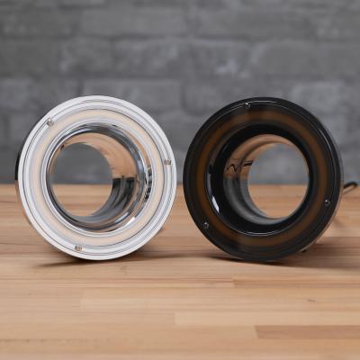 5.75 Inch Large 74.5mm Billet Air Intake with HDR Switchback Halo (Black) Dapper Lighting