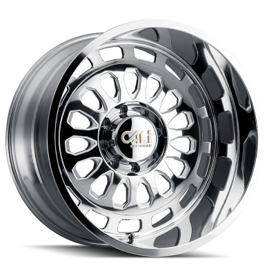 Cast Aluminum Wheels Paradox 9113 PO 22x12 Milled Spokes Polished 6 On 135 Bolt Pattern -51 Offset Cali Offroad Wheels
