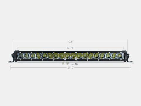 20 Inch Slim Single Row Straight LED Light Bar 9000 Lumens Cali Raised LED