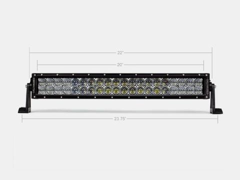 22 Inch Dual Row 5D Optic OSRAM LED Bar Combo Cali Raised LED