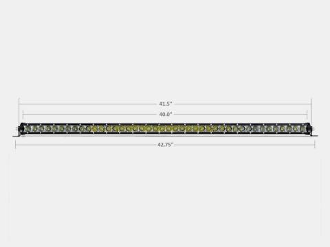42 Inch Slim Single Row LED Bar Cali Raised LED