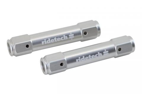 Billet Aluminum Tie Rod Adjusters For 1962-1970 Fairlane 2 Adjusters 3.75 Inch Long W/ 11/16 -16 Thread And 4 Jam Nuts Ridetech