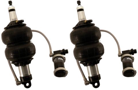 Front TQ Shockwaves For 1970-1981 Camaro and Firebird For Use W/ Ridetech Lower Arms Pair Of Triple Adjustable Shock waves W/ 1/4 Inch Airline Fittings Ridetech