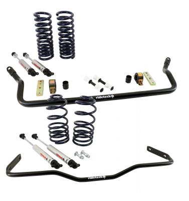 Streetgrip Suspension System For 1968-1972 Chevelle Cutlass W/ Small Block No Ball Joints Or Bushings Front And Rear Dual Rate Coil Springs Front And Rear Sway Bar And HQ Shocks No Ball Joints Or Bushings Ridetech