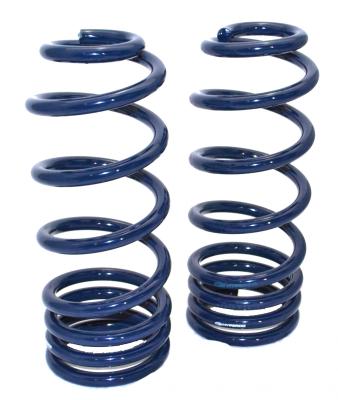 Rear Dual Rate Springs 2 Inch Lowering For 1978-1988 Monte Carlo Cutlass Pair Of Springs Powder Coated Blue Ridetech