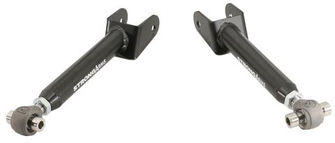 Rear Upper Strongarms For 1978-1988 Gm G-Body Pair Of Adjustable Tubular Arms W/ R-JointsPowder Coated Satin Black Ridetech