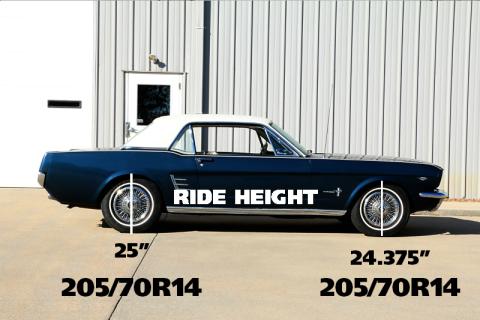 Front Dual Rate Springs 2 Inch Lowering For 1964-1966 Mustang W/ Small Block Pair Of Springs Powder Coated Blue Ridetech