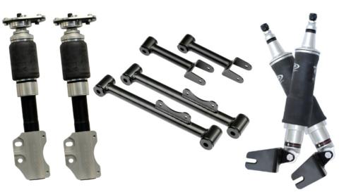 Air Suspension System For 1994-2004 Mustang HQ Front Shockwaves HQ Rear Shockwaves And Rear Upper And Lower StrongArms Ridetech