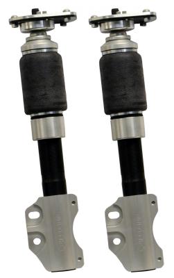 Front HQ Shockwaves For 1994-2004 Mustang Pair Of Rebound Adjustable Shock waves W/ 1/4 Inch Airline Fittings And Caster/Camber Plates Ridetech