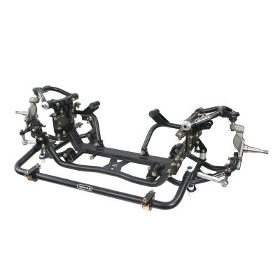 HQ Air Suspension System For 1973-1979 F-100 Front And Rear HQ Shockwaves Front Suspension System And Bolt-On 4-Link Pin Spindle Ridetech