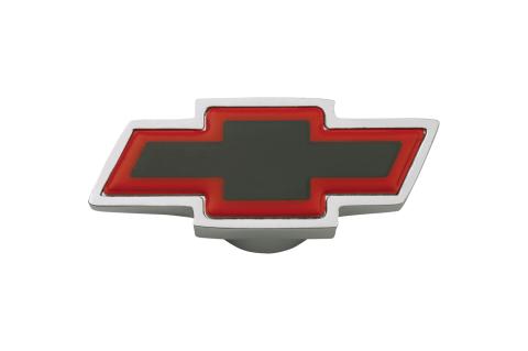 Air Cleaner Center Nut Bowtie Large Large Chevy Bowtie Chrome/Red/Black Chevrolet Performance Parts