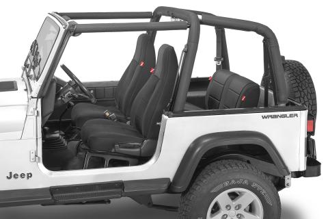Jeep Wrangler Neoprene Seat Covers for 92-95 Jeep Wrangler YJ Black Diver Down