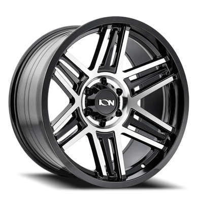 Cast Aluminum Wheels 147 BM 17x9 Machined Black 5 On 127 Bolt Pattern 0 Offset ION Wheels