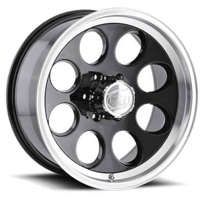 Cast Aluminum Wheels 171 BK 15x10 Machined Lip Black 5 On 114.3 Bolt Pattern -38 Offset ION Wheels