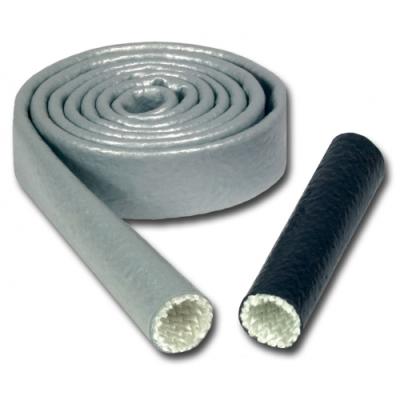 Heat Sleeve 1 Inch x 3 Foot Braided Fiberglass 500-2200 Degree F Black Thermo Tec