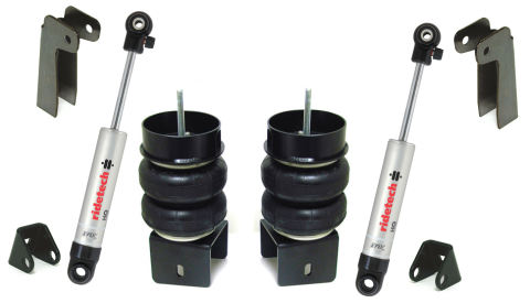 Front Coolride Kit For Mustang Ii Front Suspension W/ Lower StongArms Air Springs Brackets HQ Shocks Shock Mounts And Hardware Ridetech