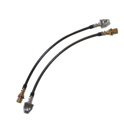 Mustang Cobra Brake Hose Kit 94-98 Ford Mustang Cobra Stainless Steel Clear Cover J&M Products