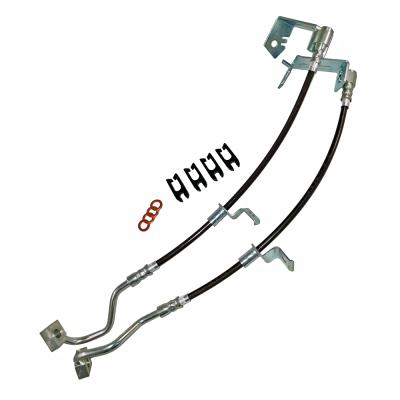 Mustang Brake Host Kit Front W/ABS Kit S197 09-14 Ford Mustang Stainless Steel Black Cover J&M Products