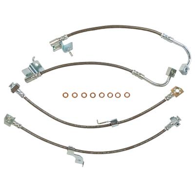2015-2020 GT and GT350R Front and Rear SS Brake Hose Kit Cover Cover J&M Products