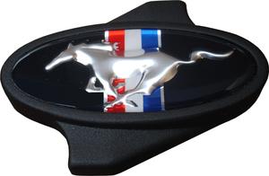 Air Cleaner Center Nut Pony Black Mustang Pony Logo Black Ford Racing