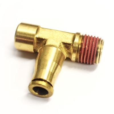 Airline Fitting Compressor Tee 1/8 Inch NPT X 1/8 Inch Female NPT X 1/4 Inch Airline Ridetech