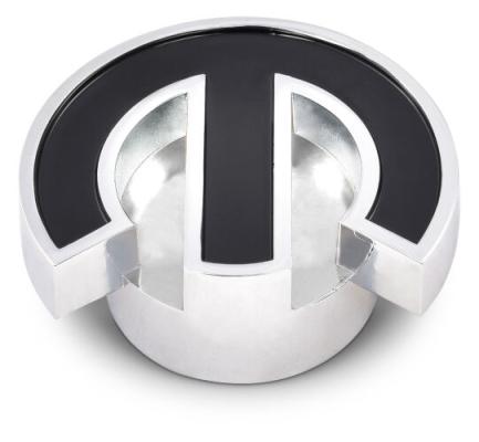 Deluxe Air Cleaner Center Nut MOPAR Omega Style Chrome w/Black Proform