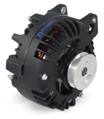 Alternator 110 AMP Chrysler/Mopar 1-Wire Style V-Belt Pulley Black Crinkle Proform