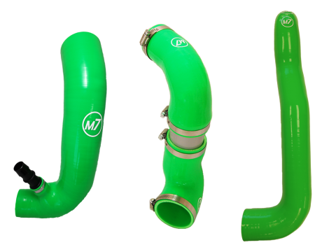High Flow Intake & Intercooler Hose Kit Green M7 Speed