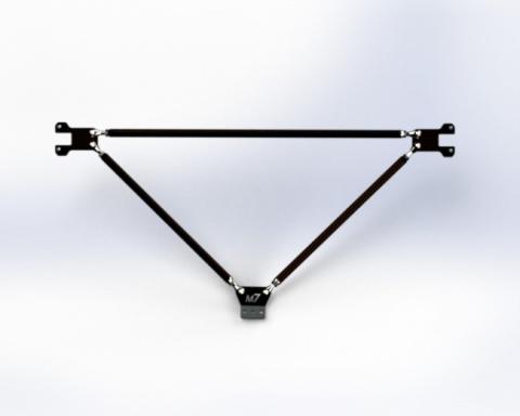 M7 Speeds Rear Chassis Brace Kit.  Keep your rear seat in place and add rigidity and grip to any R56 MINI.  Easy 100% bolt-in installation