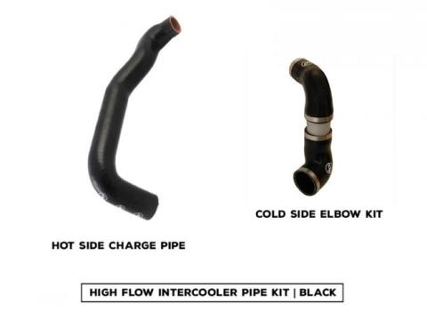High Flow Intercooler Hose Kit Black M7 Speed
