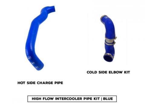 High Flow Intercooler Hose Kit Blue M7 Speed