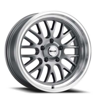 Ridler Wheels Aluminum Wheels 607 GY 20x10 Grey 5 On 114.3 Bolt Pattern 0 Offset